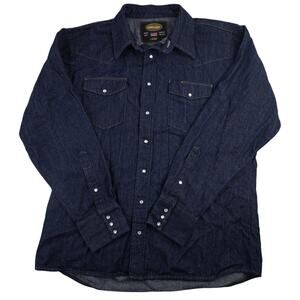 Whiteknuckler Heavy Denim Pearl Snap Down Work Shirt